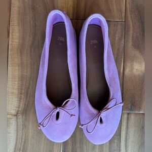 Zara pink Ballet Flats with Bow 36